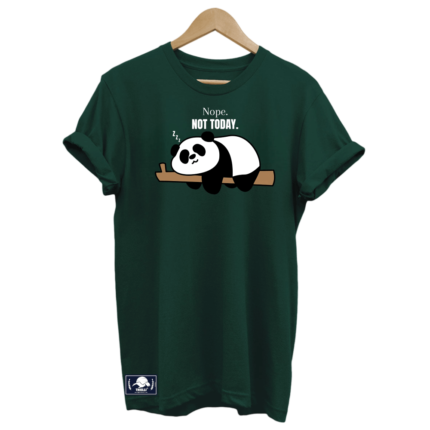 T-shirt “Nope not today” - Vert forêt.