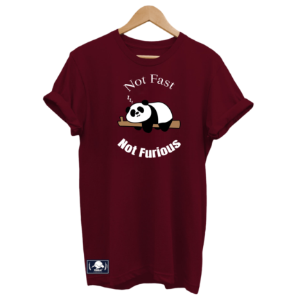 T-shirt “Not Fast - Not Furious” - Rouge-bordeaux.